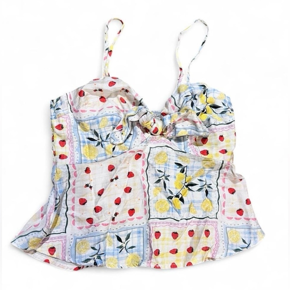 Monteau Colorful Patchwork Camisole Size Small